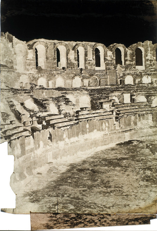 Édouard Baldus - Arles (Bouches-du-Rhône) - Amphithéatre, vue intérieure