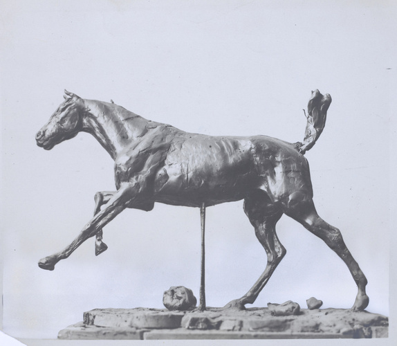 Gauthier - "Cheval au galop sur le pied droit", sculpture d'Edgar Degas
