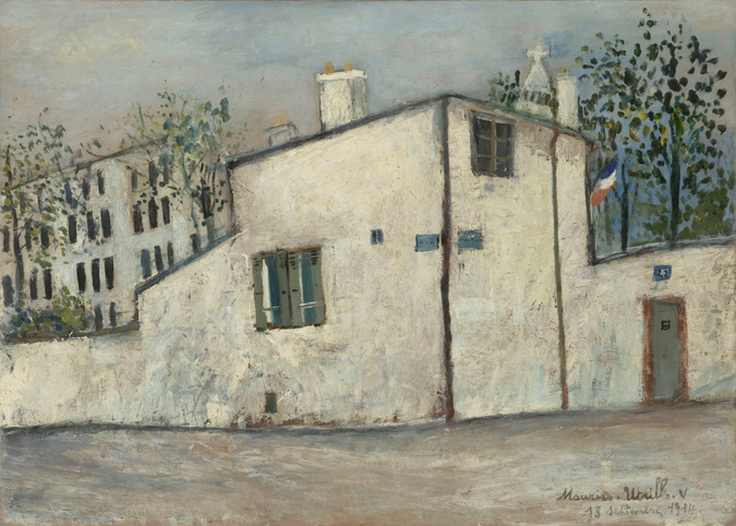 La Mairie au drapeau - Maurice Utrillo | Musée de l'Orangerie
