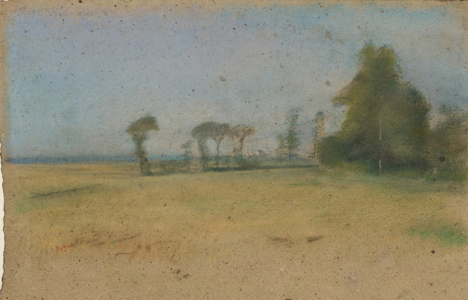Edgar Degas - Arbres limitant une plaine