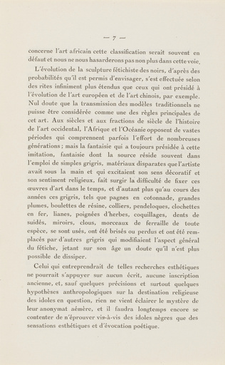 Guillaume Apollinaire - Catalogue d'exposition : Première exposition d'Art Nègre...