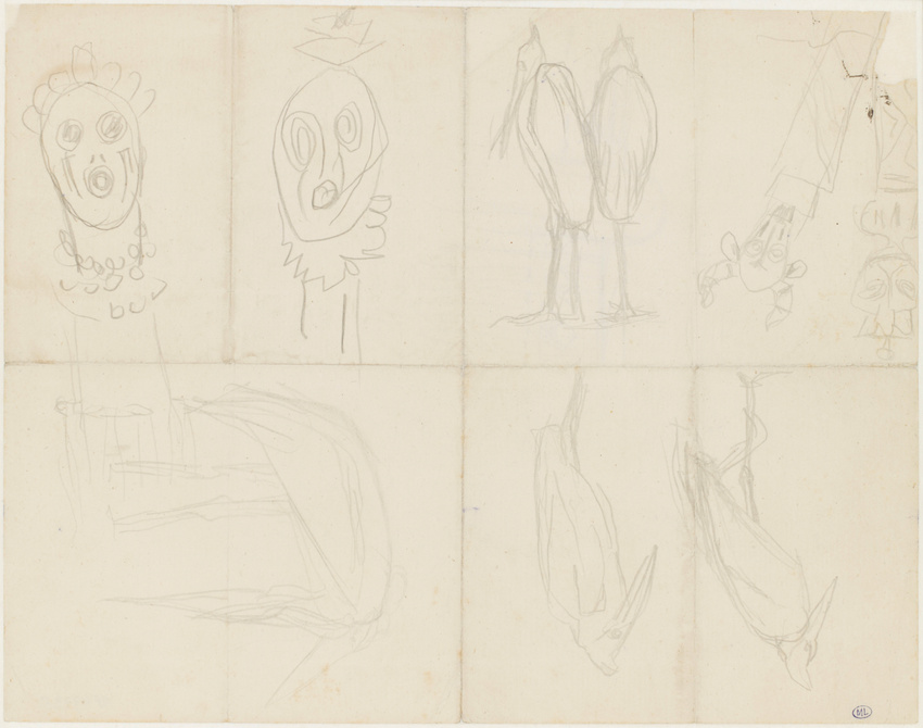 François Pompon - Marabouts, têtes grotesques