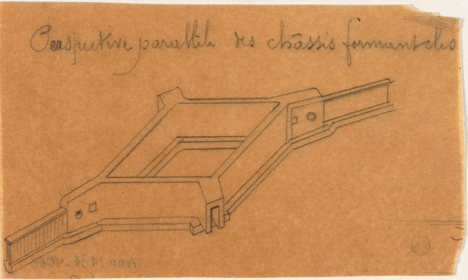 Alphonse Gosset - Halles centrales de Paris, détail de la charpente métallique