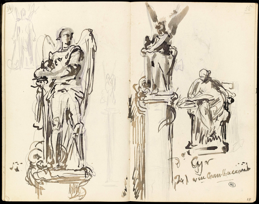 Henri Chapu - Etudes pour des groupes sculptés