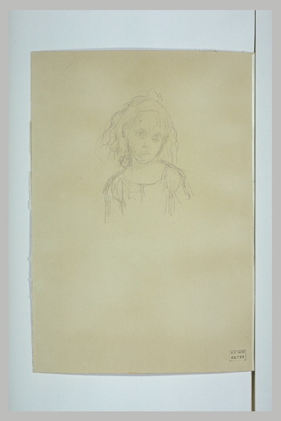 Ernest Hébert - Buste d'enfant, de face