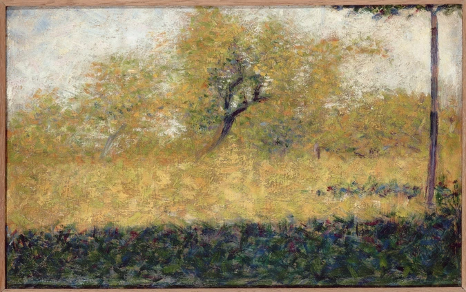 Georges Seurat - Lisière de bois au printemps