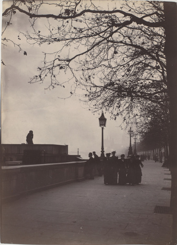 Gabriel Loppé - A Londres, au bord de la Tamise