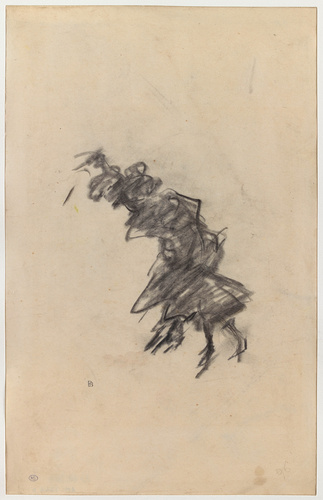 Pierre Bonnard - Etude d'une silhouette féminine pour la lithographie : 'Place l...