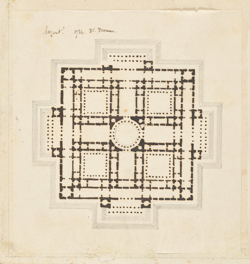 Edouard Villain - Mr Moreau, Plan d’un lazaret, 1784