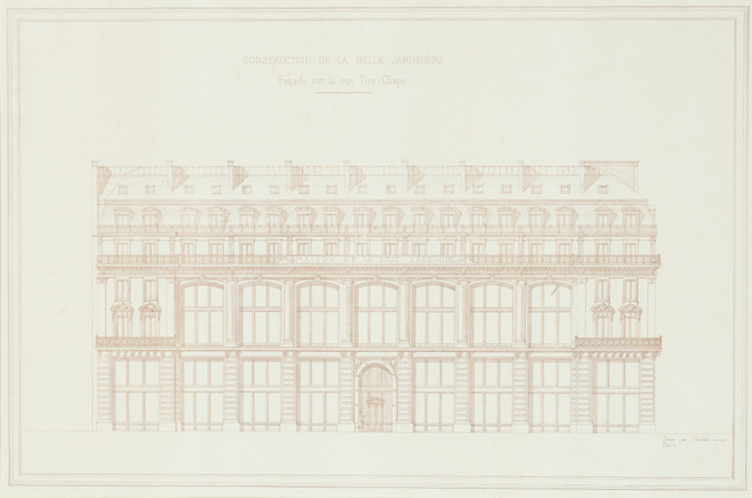 Henri Blondel - Maison de la Belle Jardinière, nouveau magasin, élévation de la ...