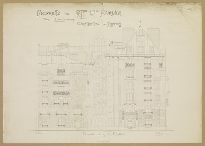Hector Guimard - Paris 16e, 16, rue La Fontaine, Castel Béranger, propriété de M...