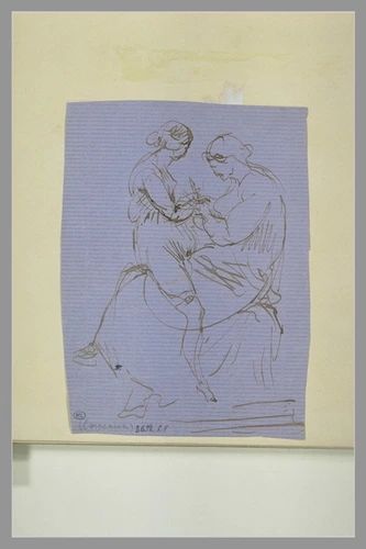 Jean-Baptiste Carpeaux - Femme assise, tenant sur ses genoux une fillette