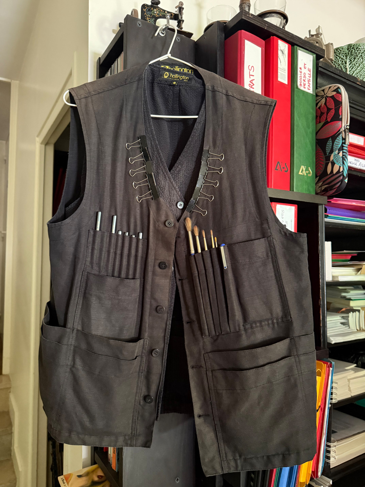 Le gilet multipoches de Noëlle Herrenschmidt