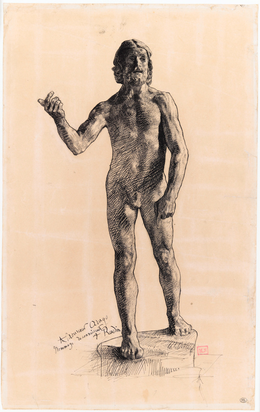 Auguste Rodin - Etude pour le saint Jean-Baptiste, vu de face