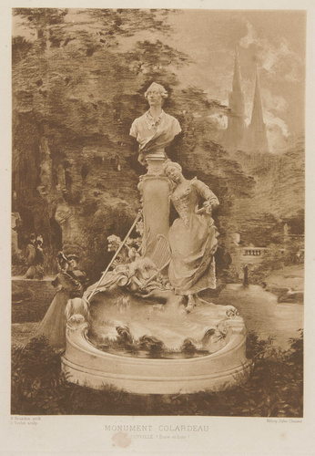 Raoul Brandon - Monument au poète Colardeau à Janville (Eure-et-Loir)