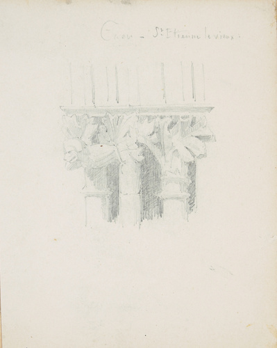 Victor Ruprich-Robert - Chapiteau dans l'église Saint-Etienne-le-Vieux à Caen