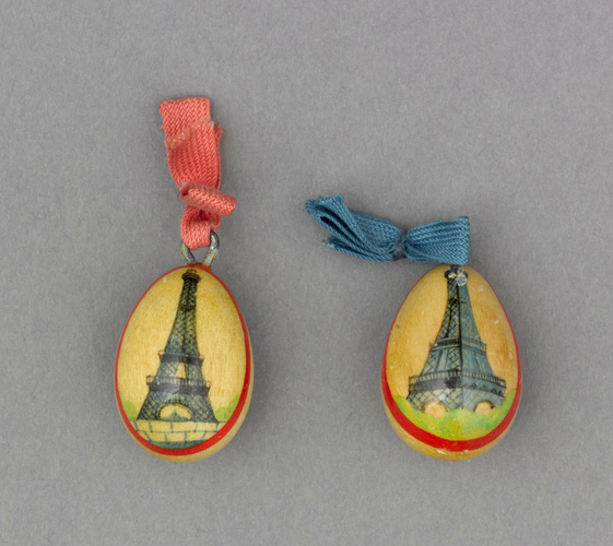 Anonyme - Petit oeuf orné d'une tour Eiffel