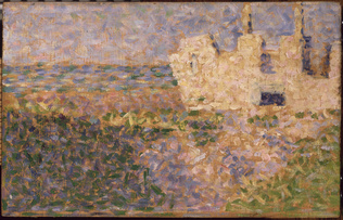 Georges Seurat - Ruines à Grandcamp