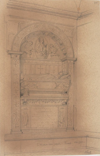 Louis Boitte - Eglise Sainte-Marie-du-Peuple, tombeau du Cardinal Cristoforo del...