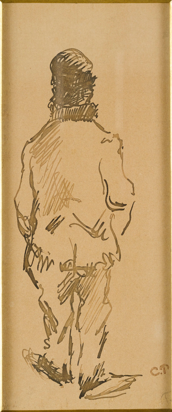 Camille Pissarro - Figure d'homme vu de dos