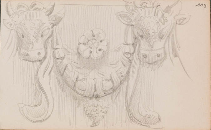 Louis Boitte - Fragment de frise antique