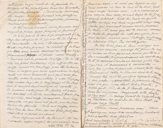 Nadar - Lettre de Nadar à Aglaüs Bouvenne