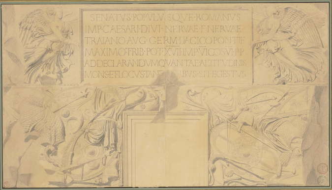 Eugène Viollet-le-Duc - Colonne Trajane à Rome, bas-relief de la face principale...