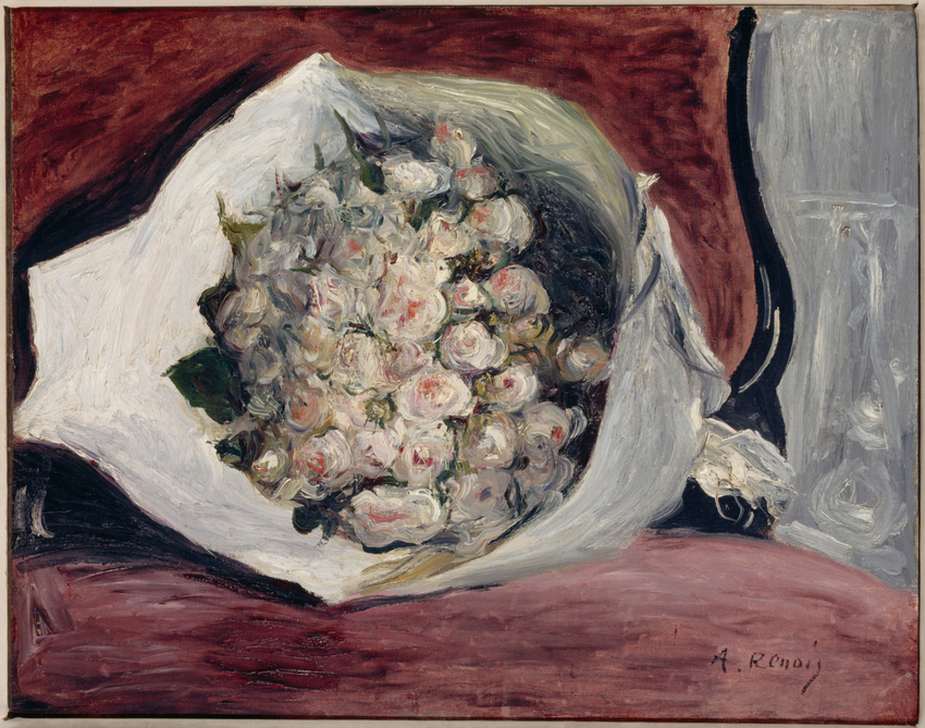 Bouquet dans une loge - Auguste Renoir