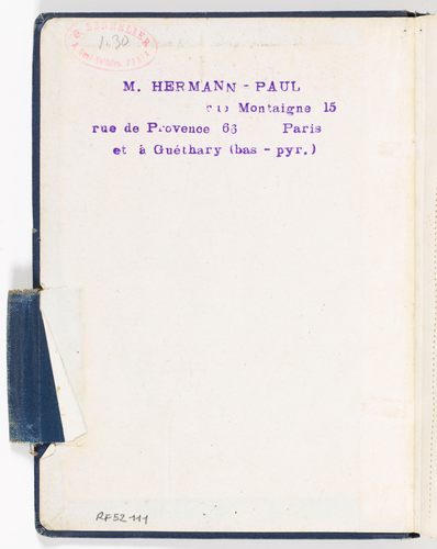 Hermann-Paul - Carnet de croquis