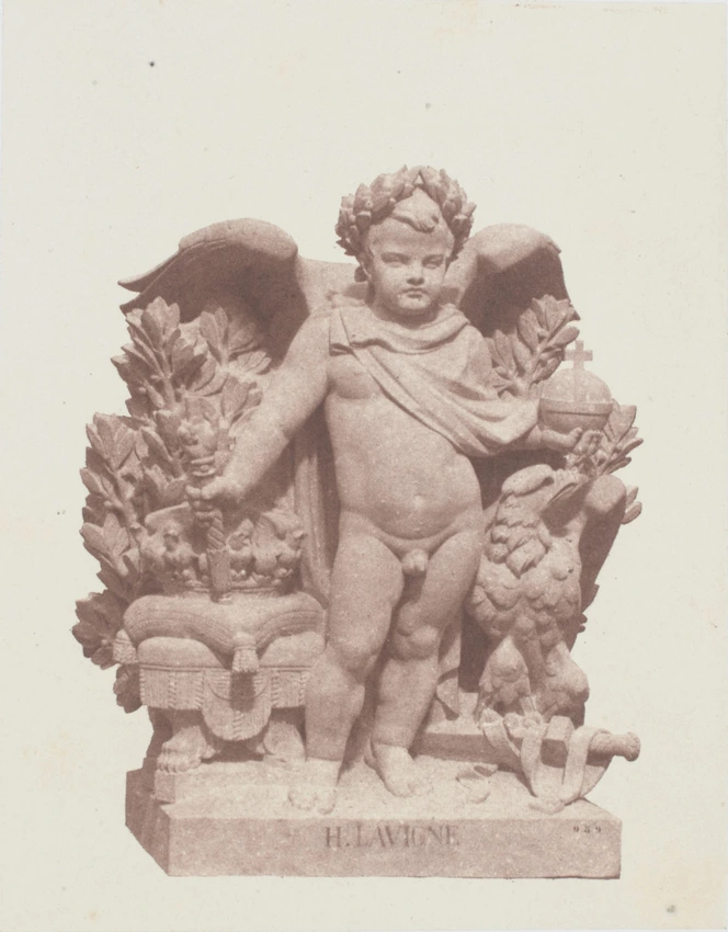 Edouard Baldus - "L'Empire", sculpture de Hubert Lavigne, décor du palais du Lou...