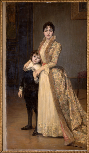 Ferdinand Humbert - La Baronne Gourgaud et son fils