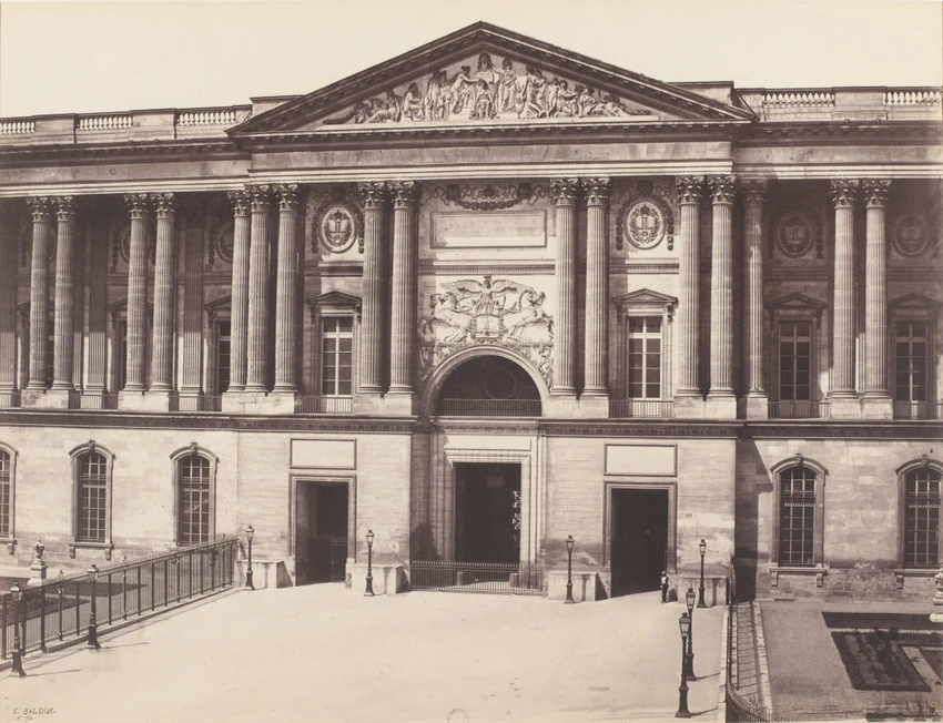 Louvre, la façade de la Colonnade de Perrault - Edouard Baldus