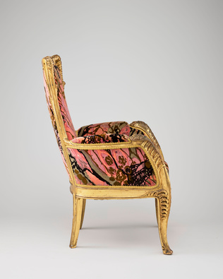 Louis Majorelle - Fauteuil en bergère, décor de fougères