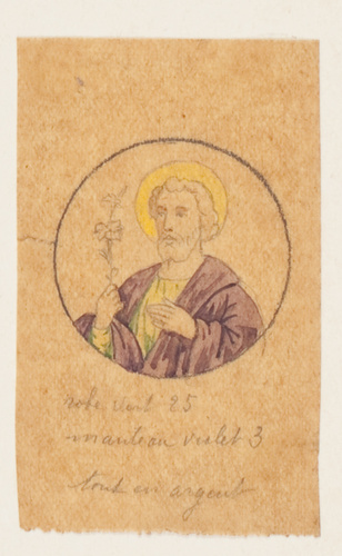 Théophile Soyer - Projet de décor pour un ostensoir