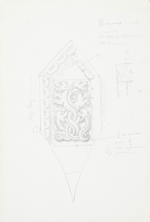 Victor Ruprich-Robert - Bas-relief du tympan entre les arcs de la cathédrale de ...