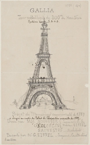 Gustave Eiffel - Gallia, projet de monument commémoratif de 1789