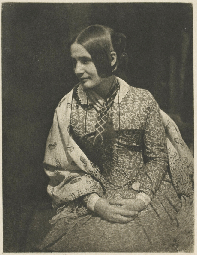 David Octavius Hill - Lady in Flowered Dress