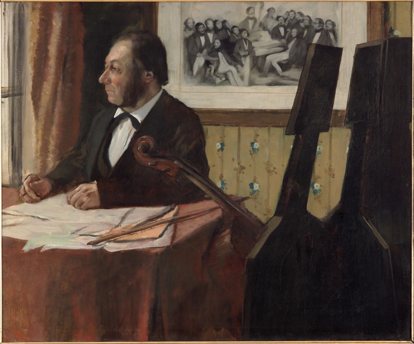 Le Violoncelliste Pilet - Edgar Degas