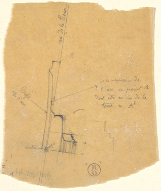 François Garas - Temple à la Pensée, dédié à Beethoven, profil d'un arc