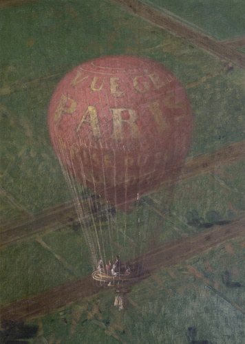 Victor Navlet - Vue générale de Paris, prise de l'Observatoire, en ballon