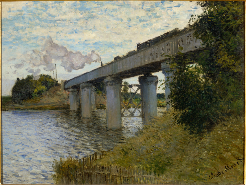 Claude Monet - Le Pont du chemin de fer à Argenteuil