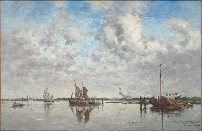 La rade de Villefranche - Eugène Boudin | Musée d'Orsay