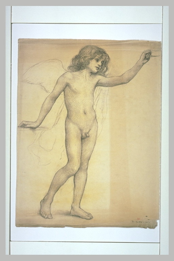 Raphaël Collin - Jeune garçon, debout, ailé