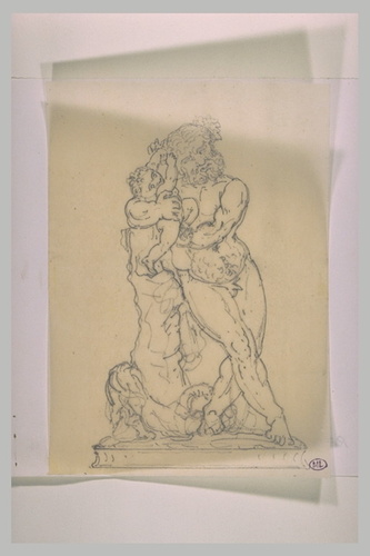 Eugène Guillaume - Silène tenant l'enfant Bacchus dans ses bras