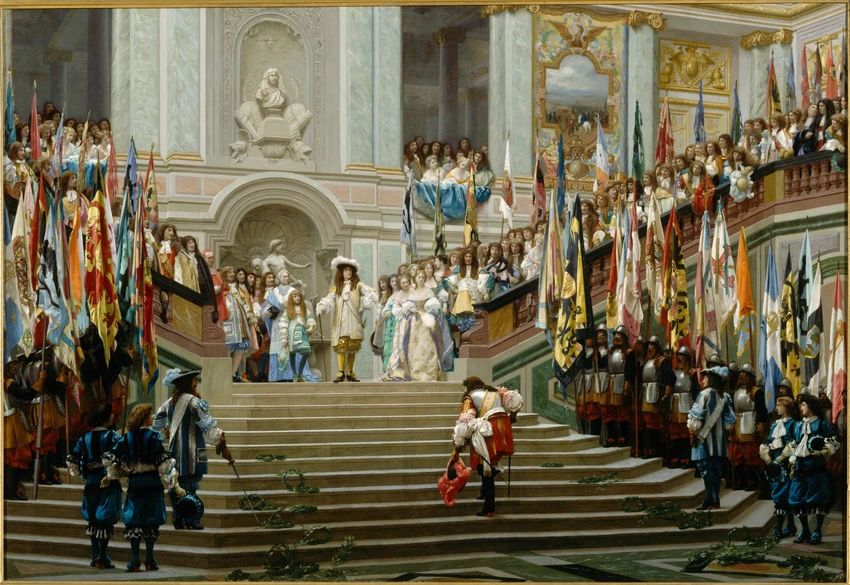 Jean-Léon Gérôme - Réception du Grand Condé par Louis XIV (Versailles, 1674)