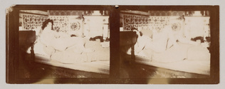Pierre Bonnard - Marthe allongée sur le côté gauche, vue de dos, visage relevé