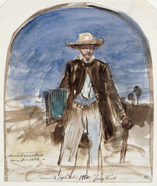 Johan Barthold Jongkind - Autoportrait sous le soleil