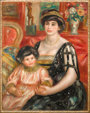 Madame Josse Bernheim-Jeune et son fils Henry - Auguste Renoir