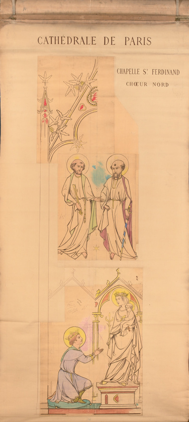 Eugène Viollet-le-Duc - Projet de peinture murale pour la chapelle de Saint-Ferd...