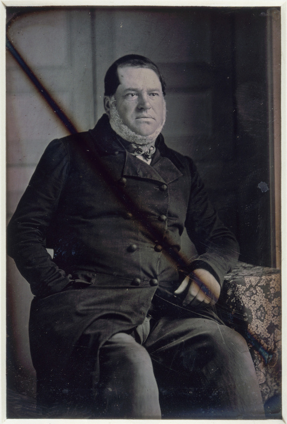 Jean-Baptiste Sabatier-Blot - Homme assis accoudé à un guéridon